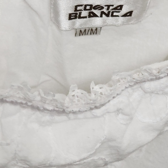 Costa Blanca Semi formal White strapless dress size S. EUC - Picture 2 of 4